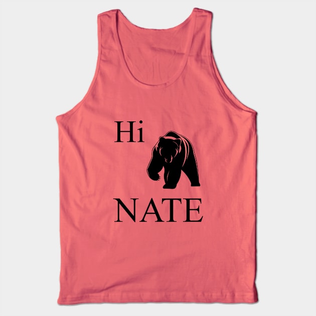 Hi Bear Nate.  Lazy Hibernation Design Tank Top by PrintArtdotUS